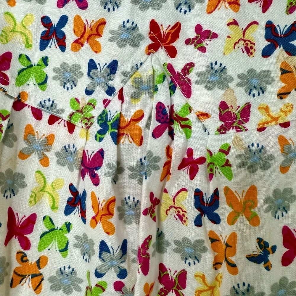 Oilily Colorful Linen Butterfly Skirt